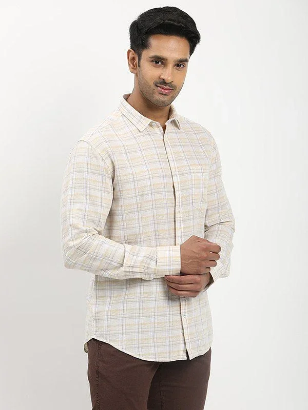 Fairtrade Men's Check Full Sleeves Cotton Blend Shirt - Image 2
