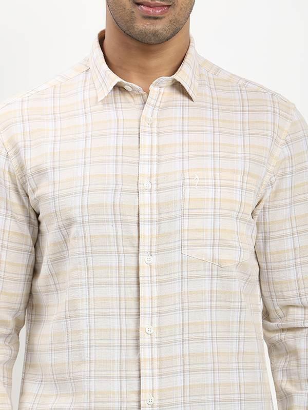 Fairtrade Men's Check Full Sleeves Cotton Blend Shirt - Image 3