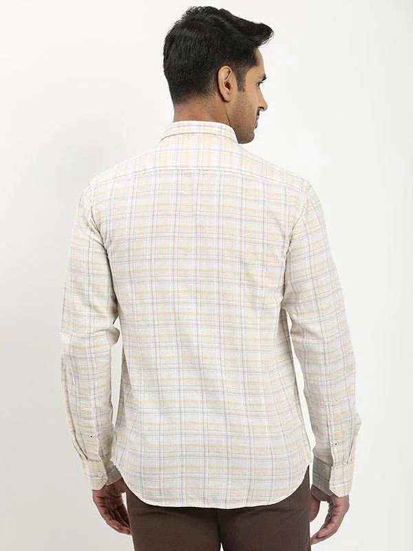 Fairtrade Men's Check Full Sleeves Cotton Blend Shirt - Image 5