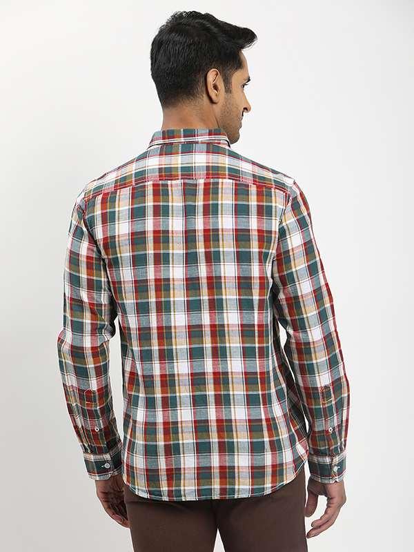 Fairtrade Men's Check Full Sleeves Cotton Blend Shirt - Image 5