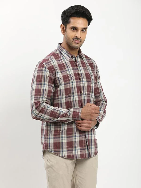 Fairtrade Men's Check Full Sleeves Cotton Shirt - Image 2