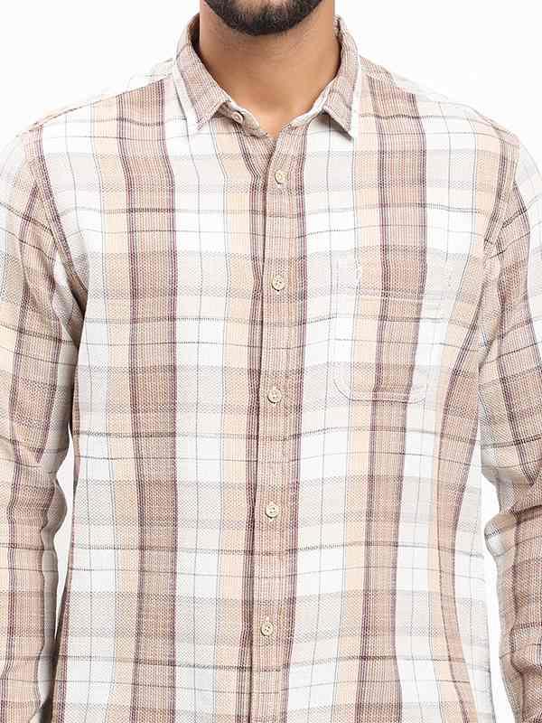 Fairtrade Men's Check Full Sleeves Cotton Shirt - Image 3