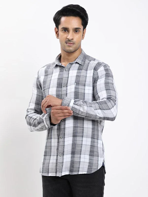Fairtrade Men's Check Full Sleeves Cotton Shirt - Image 6