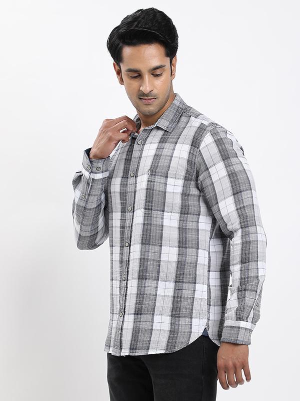 Fairtrade Men's Check Full Sleeves Cotton Shirt - Image 7