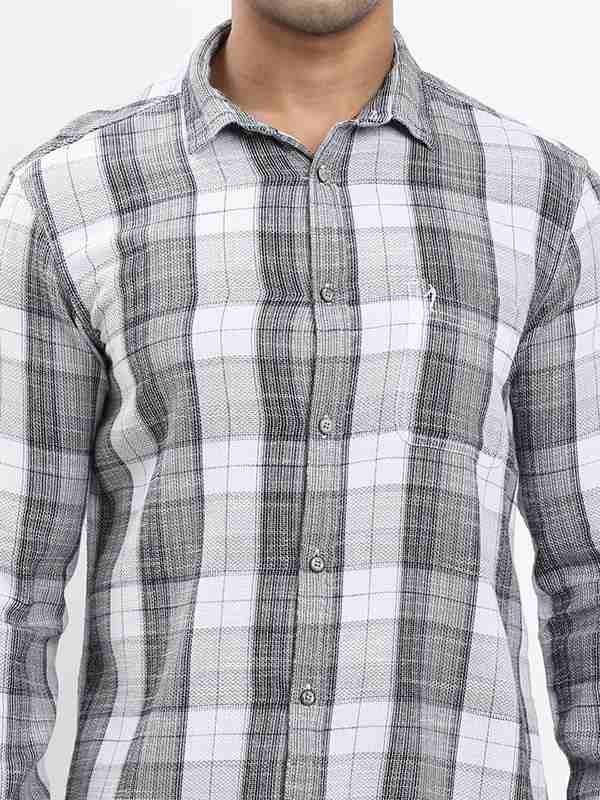 Fairtrade Men's Check Full Sleeves Cotton Shirt - Image 8