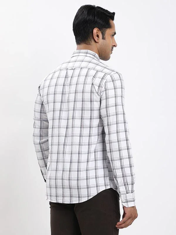 Fairtrade Men's Check Full Sleeves Cotton Shirt - Image 9