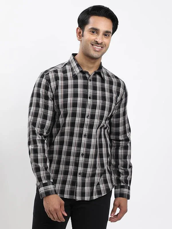 Fairtrade Men's Check Full Sleeves Cotton Shirt