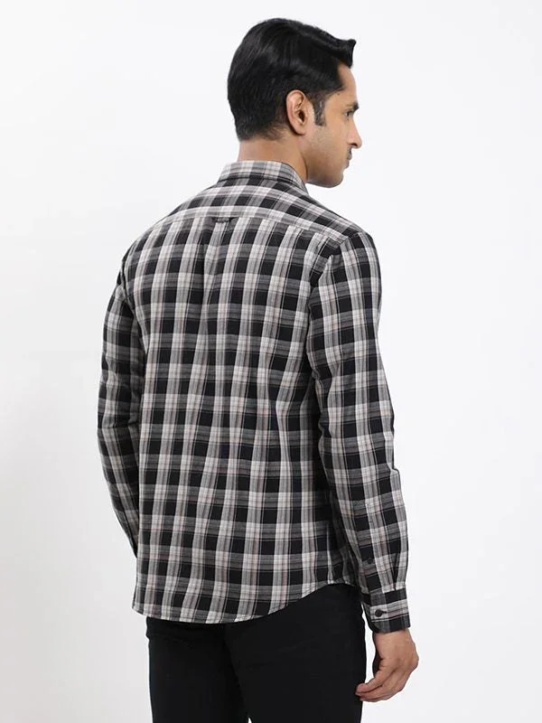 Fairtrade Men's Check Full Sleeves Cotton Shirt - Image 3