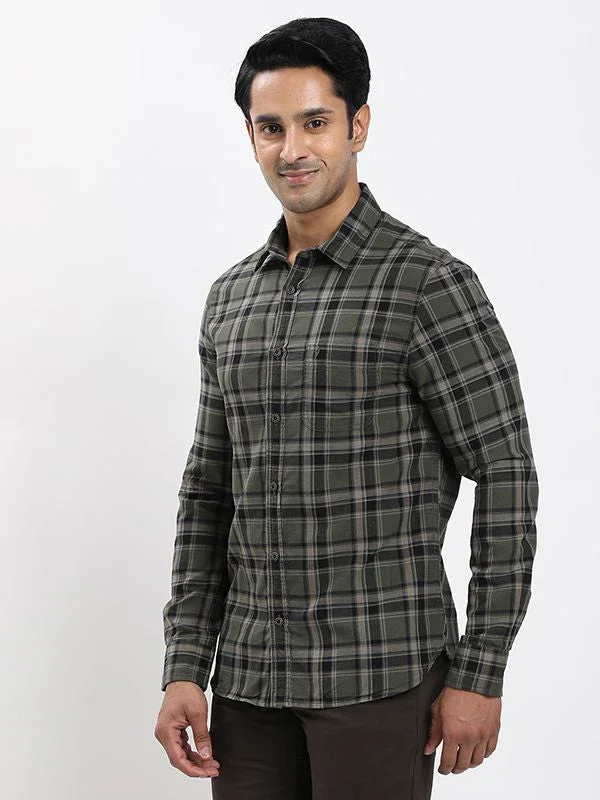 Fairtrade Men's Check Full Sleeves Cotton Shirt - Image 2