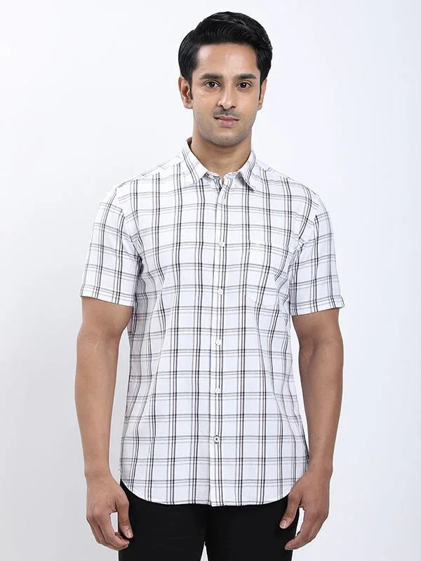 Fairtrade Men's Check Half Sleeves Cotton Shirt - Image 6