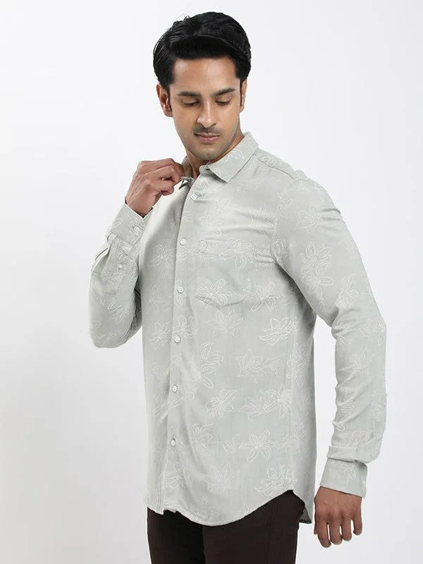Fairtrade Men's Printed Full Sleeves Viscose Blend Shirt - Image 2