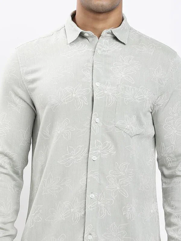 Fairtrade Men's Printed Full Sleeves Viscose Blend Shirt - Image 3