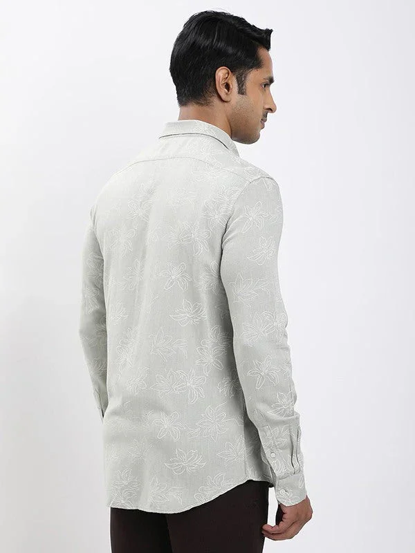 Fairtrade Men's Printed Full Sleeves Viscose Blend Shirt - Image 4