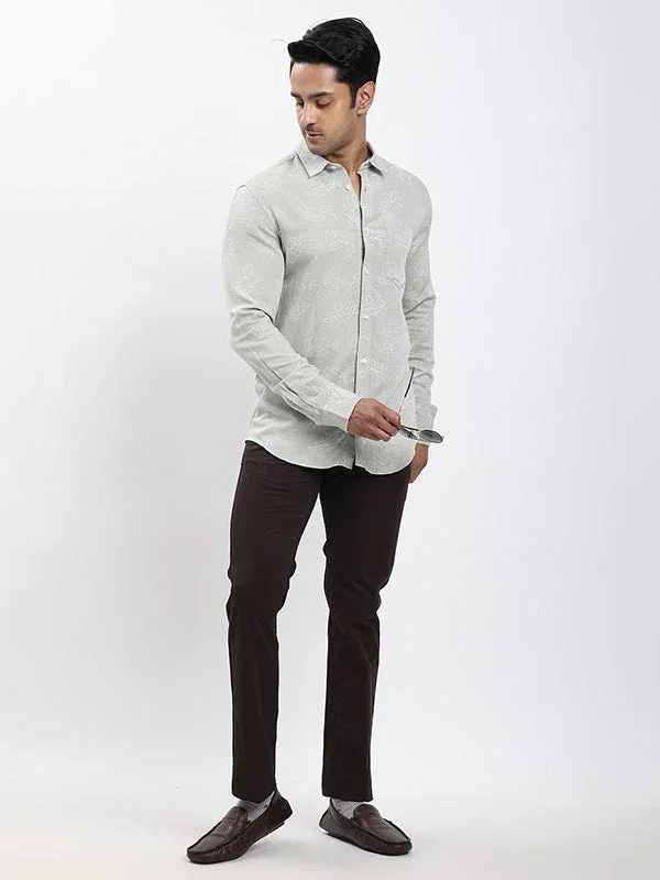 Fairtrade Men's Printed Full Sleeves Viscose Blend Shirt - Image 5