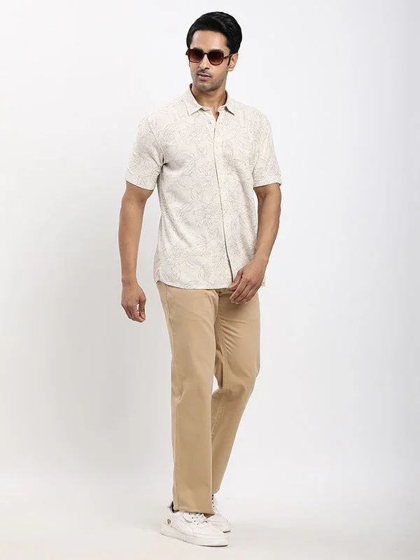 Fairtrade Men's Printed Half Sleeves Viscose Blend Shirt - Image 10