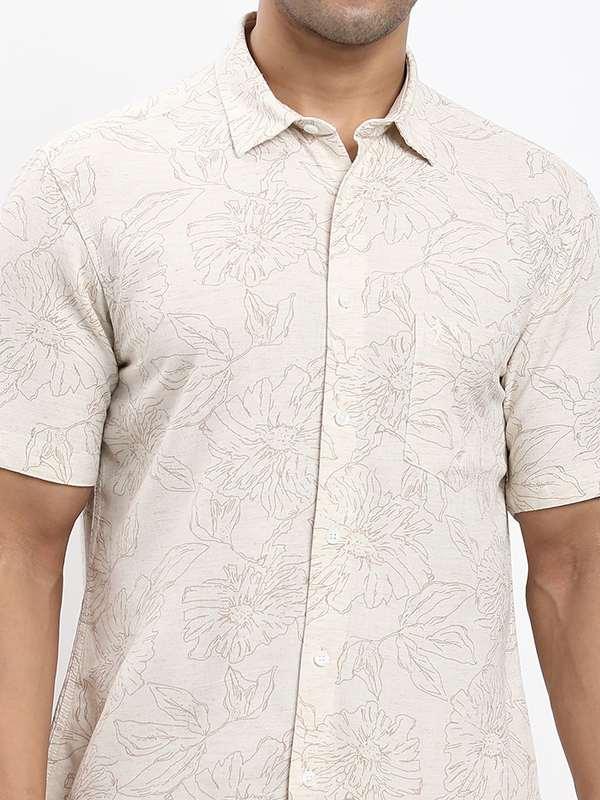 Fairtrade Men's Printed Half Sleeves Viscose Blend Shirt - Image 8