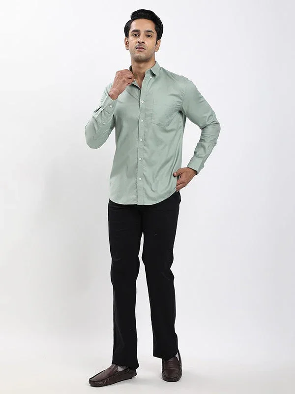 Fairtrade Men's Solid Full Sleeves Cotton Shirt - Image 10