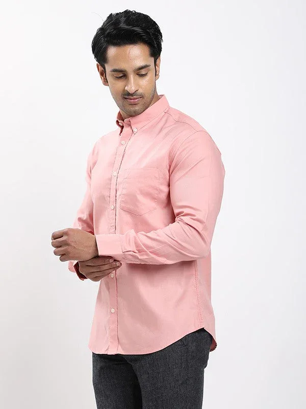 Fairtrade Men's Solid Full Sleeves Cotton Shirt - Image 2
