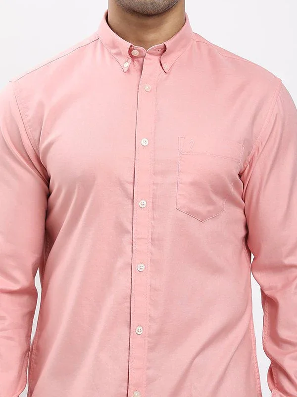 Fairtrade Men's Solid Full Sleeves Cotton Shirt - Image 3