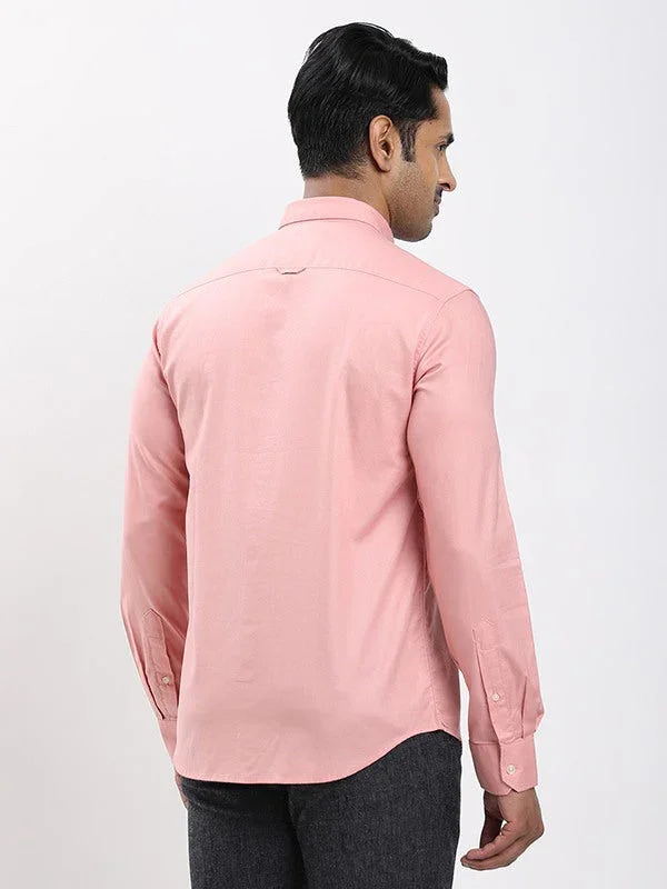 Fairtrade Men's Solid Full Sleeves Cotton Shirt - Image 4