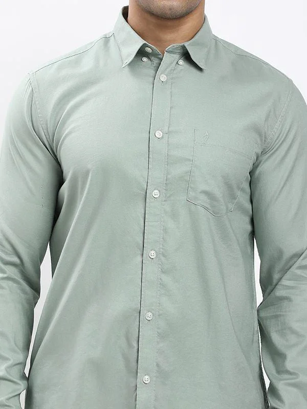 Fairtrade Men's Solid Full Sleeves Cotton Shirt - Image 8