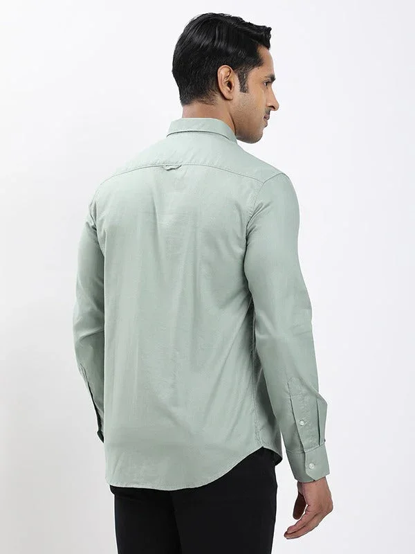 Fairtrade Men's Solid Full Sleeves Cotton Shirt - Image 9