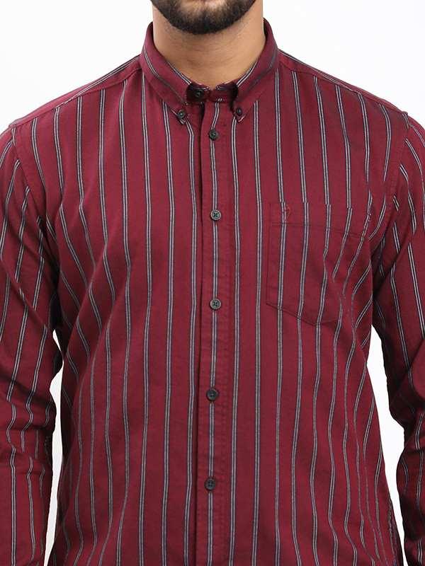 Fairtrade Men's Striped Full Sleeves Cotton Shirt - Image 3