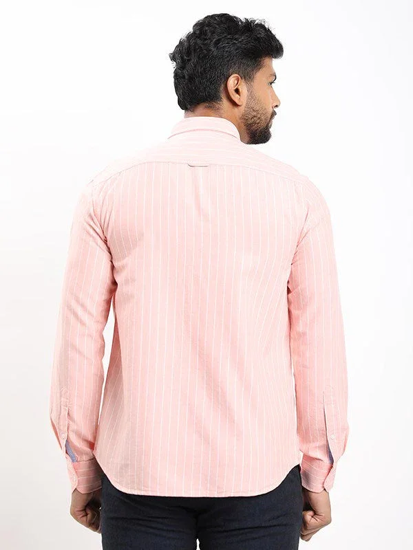 Men's Striped Full Sleeves Cotton Shirt - Image 8