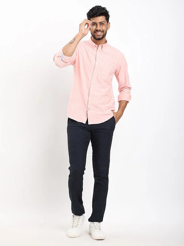 Men's Striped Full Sleeves Cotton Shirt - Image 9