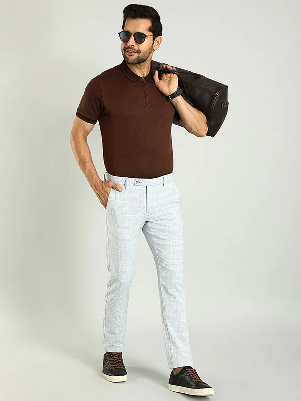 Men's Brooklyn Fit Cotton Blend Trousers - Image 8