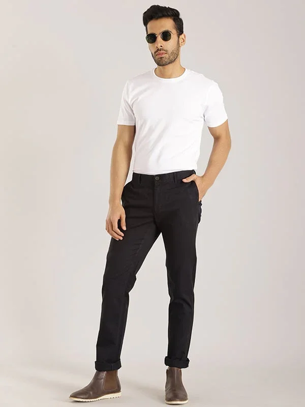 Men's Brooklyn Fit Cotton Stretch Trousers - Image 4