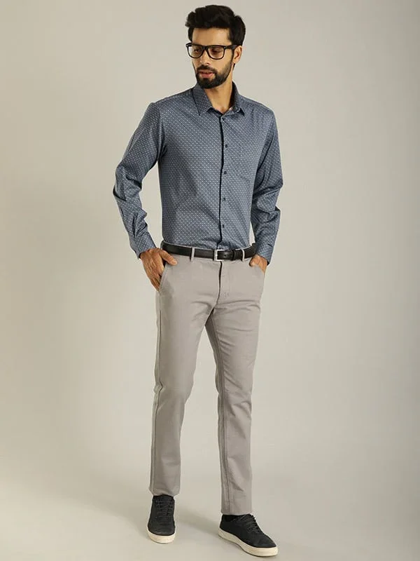 Men's Brooklyn Fit Cotton Stretch Trousers - Image 8