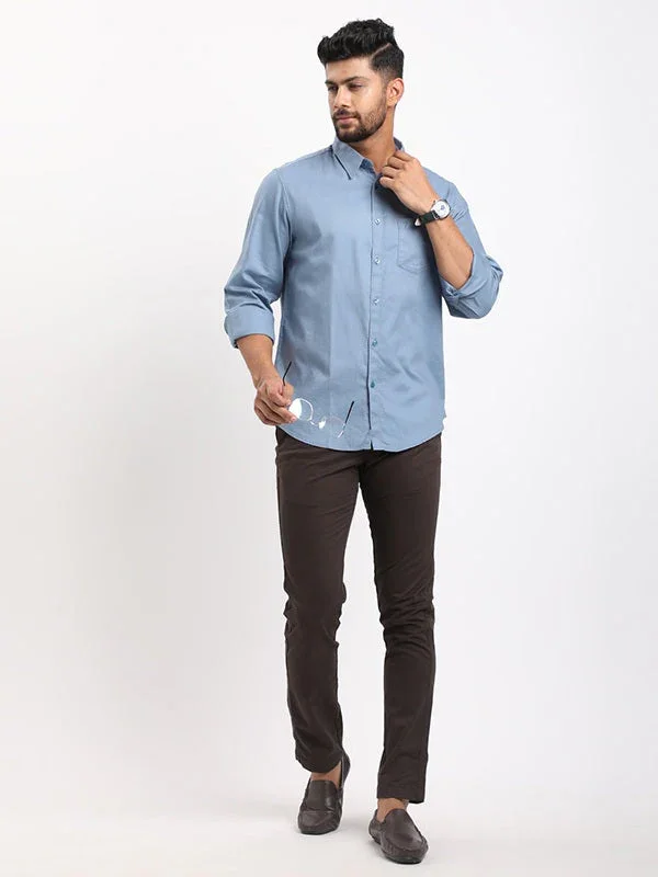 Men's Brooklyn Fit Cotton Stretch Trousers - Image 10