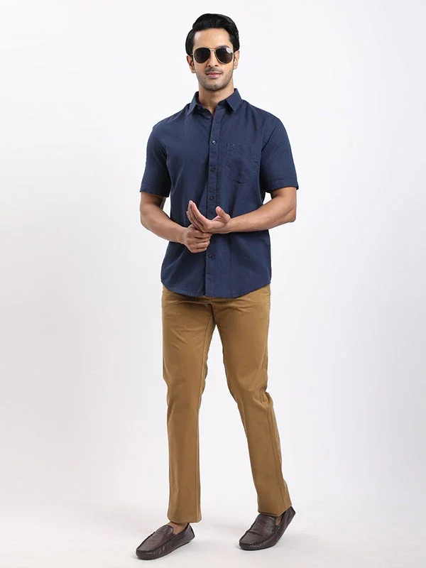 Men's Brooklyn Fit Cotton Stretch Trousers - Image 5