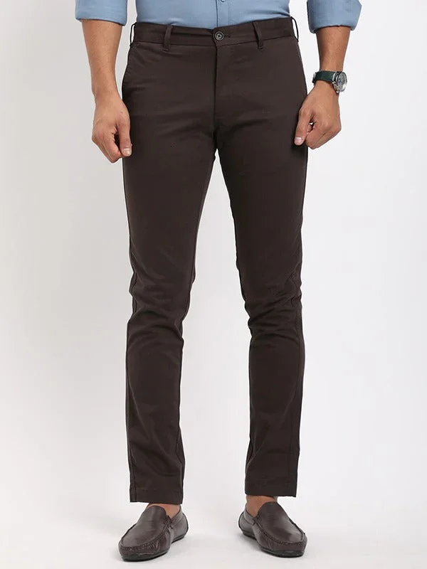 Men's Brooklyn Fit Cotton Stretch Trousers - Image 6