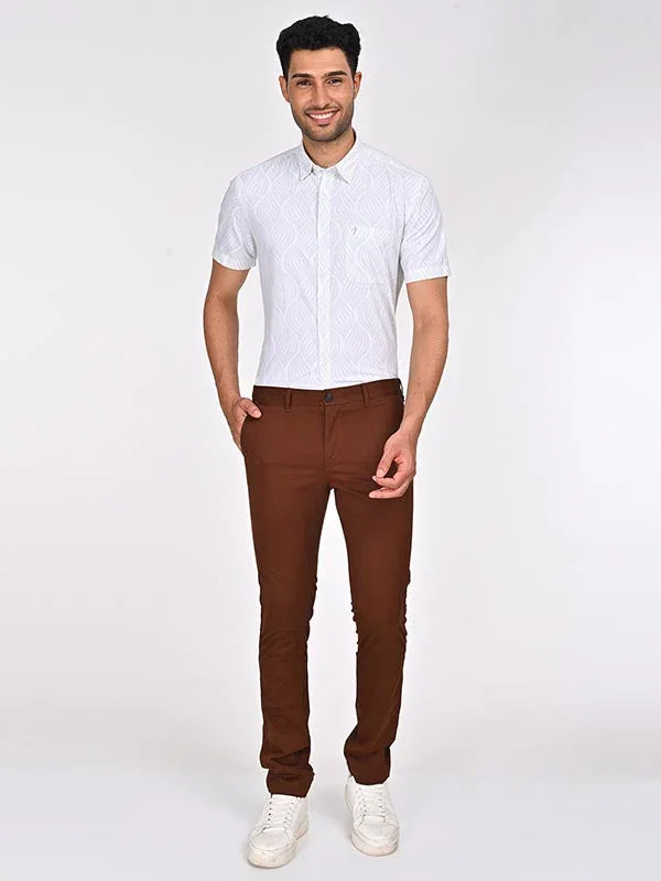 Men's Brooklyn Fit Cotton Stretch Trousers - Image 8