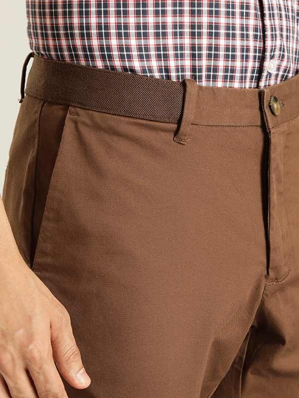 Men's Brooklyn Fit Cotton Stretch Trousers - Image 10
