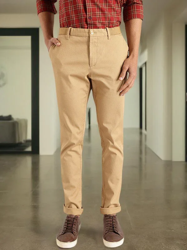 Men's Brooklyn Fit Cotton Stretch Trousers - Image 18
