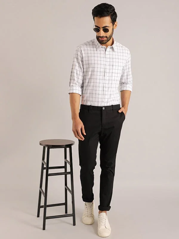 Men's Brooklyn Fit Cotton Stretch Trousers - Image 4