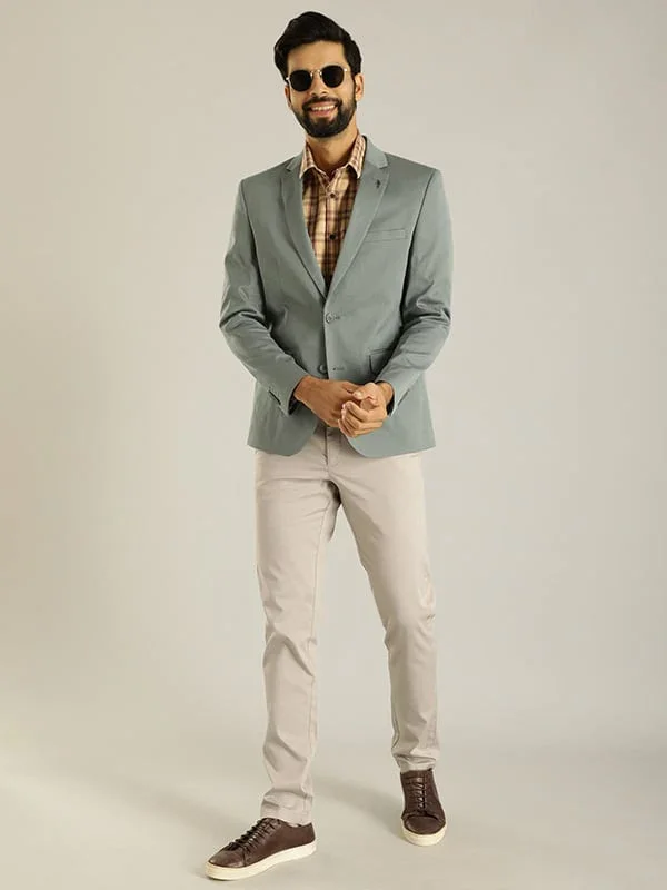 Men's Brooklyn Fit Cotton Stretch Trousers - Image 8