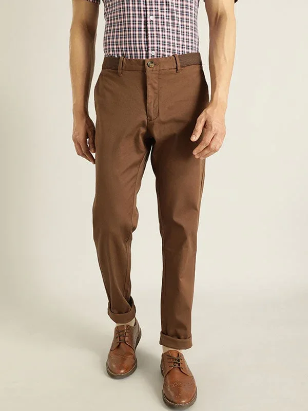 Men's Brooklyn Fit Cotton Stretch Trousers - Image 9