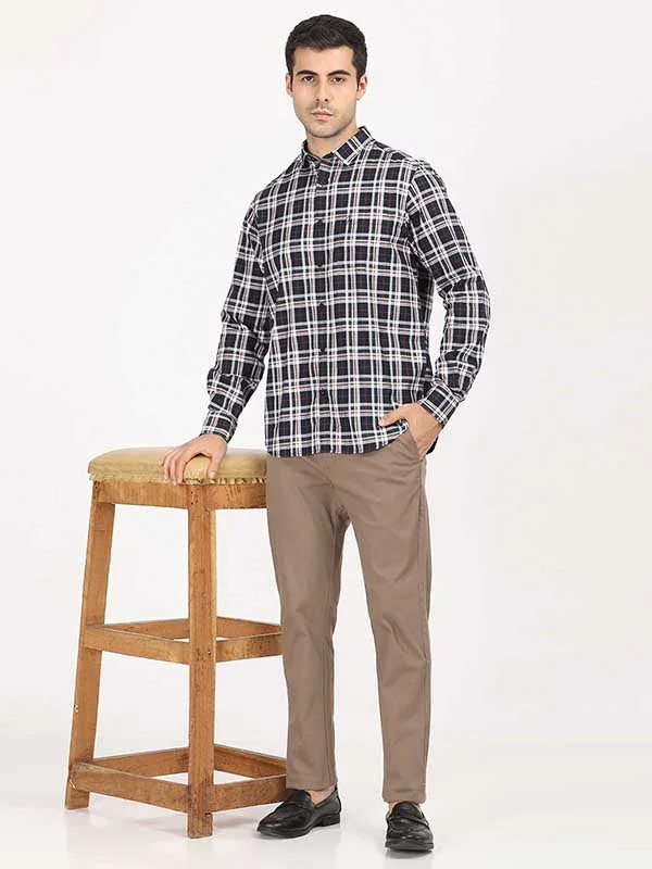 Men's Brooklyn Fit Cotton Stretch Trousers - Image 14