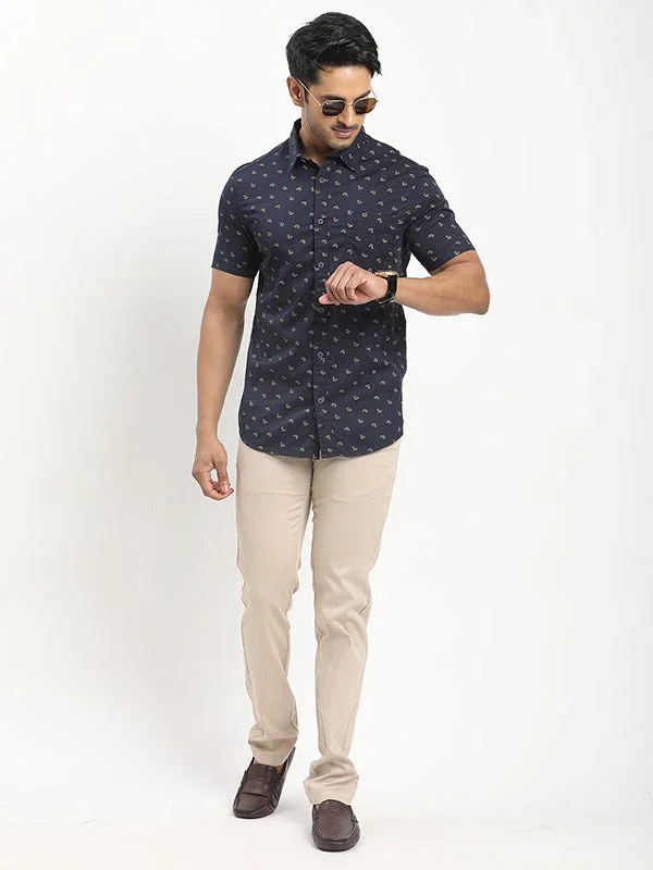 Men's Brooklyn Fit Cotton Stretch Trousers - Image 4