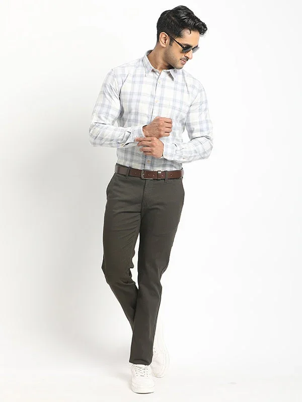 Men's Brooklyn Fit Cotton Stretch Trousers - Image 9