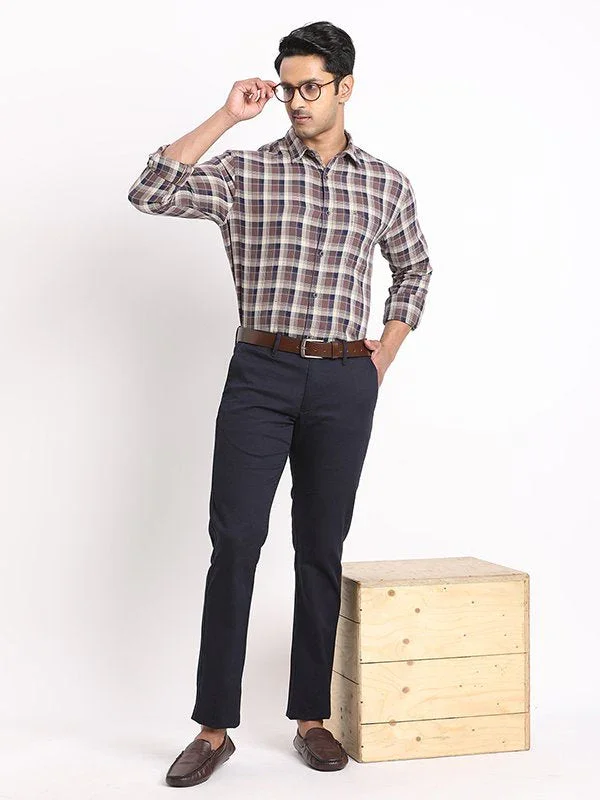 Men's Brooklyn Fit Cotton Stretch Trousers - Image 10