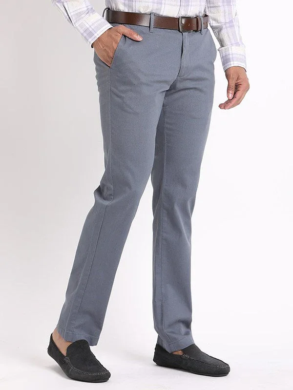 Men's Brooklyn Fit Cotton Stretch Trousers - Image 12