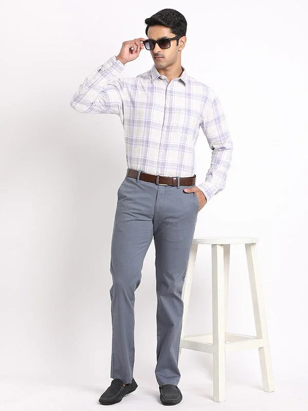 Men's Brooklyn Fit Cotton Stretch Trousers - Image 15