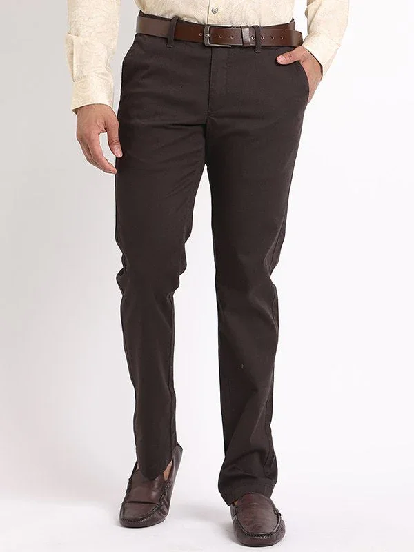Men's Brooklyn Fit Cotton Stretch Trousers - Image 16