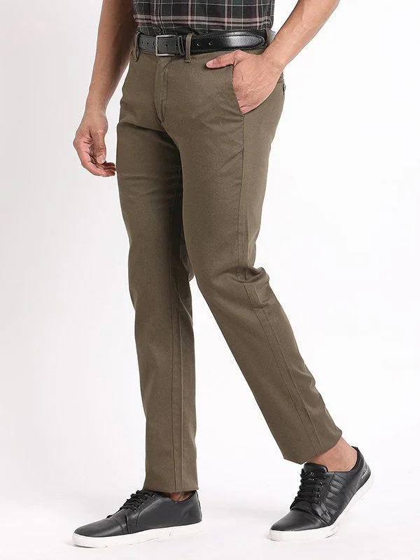 Men's Brooklyn Fit Cotton Stretch Trousers - Image 2