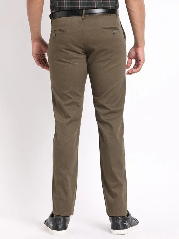 Men's Brooklyn Fit Cotton Stretch Trousers - Image 4